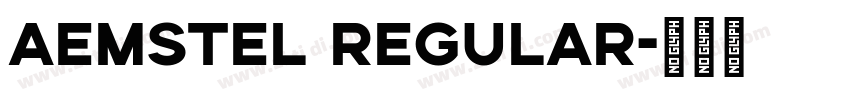 aemstel regular字体转换